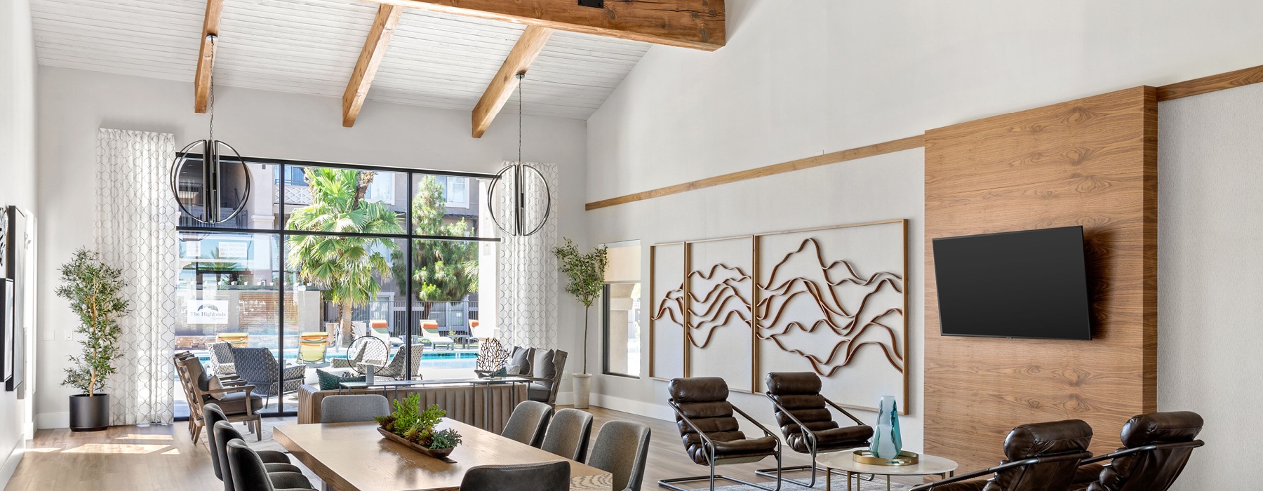 Spacious, well-lit lounge