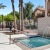pool spa with fountain 