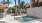 pool spa with fountain 